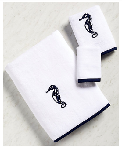 Set | Nautical & - MONTAGUE Towel Seahorse CAPULET